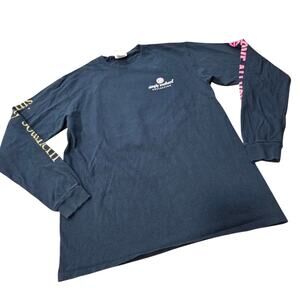Simply Souther Wish On A Star Long Sleeve Navy Blue Tee Size Medium